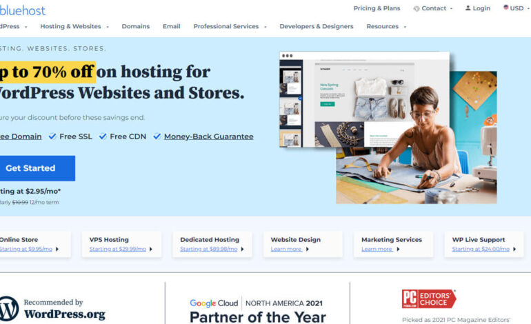 bluehost hosting review