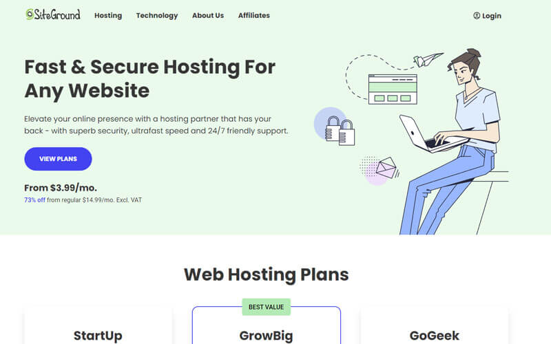 hosting terbaik siteground