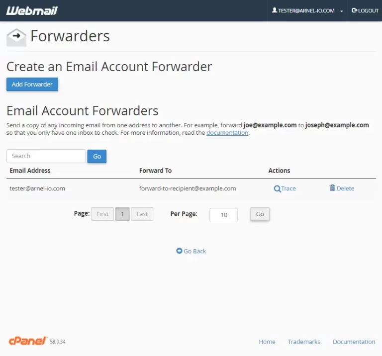 email forwarding