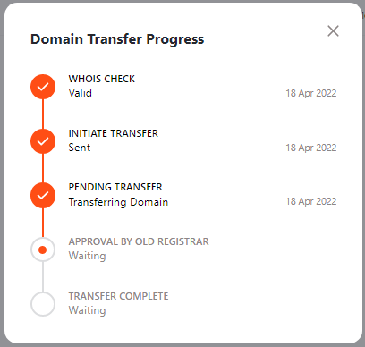 Transfer Progress